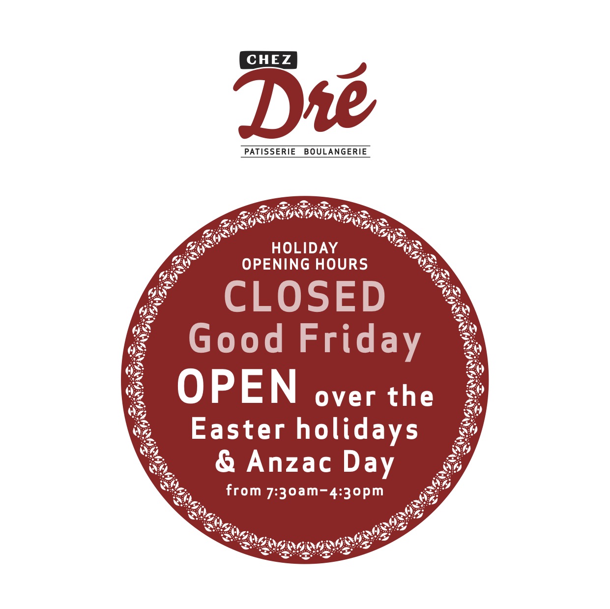 melbourne central anzac opening hours